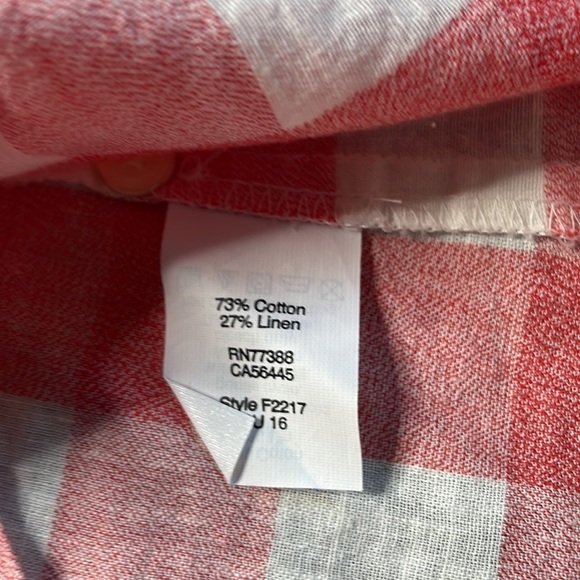 J.Crew Factory Gingham sleeveless blouse, size 4 - Picture 7 of 10